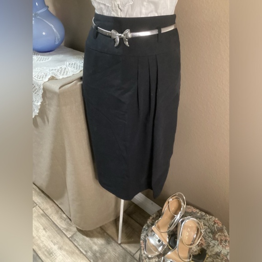 WORTHINGTON BLACK WRAP SKIRT